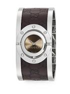 Gucci Twirl Collection Watch/brown Leather
