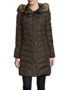 Michael Kors Faux Fur Quilted Jacket