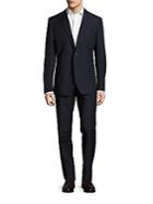 Versace Collection Classic-fit Checked Two-button Wool Suit