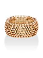 Kenneth Jay Lane Couture Collection Square Beaded Stretch Cuff Bracelet