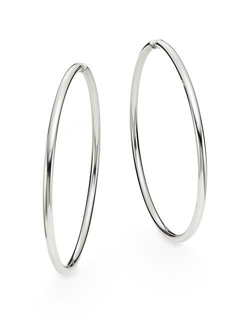 Saks Fifth Avenue Sterling Silver Hoop Earrings/2.75