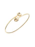 Saks Fifth Avenue Made In Italy Love Knot 14k Yellow Gold Cuff Bracelet
