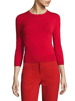 Michael Kors Collection Three-quarter Sleeve Pullover