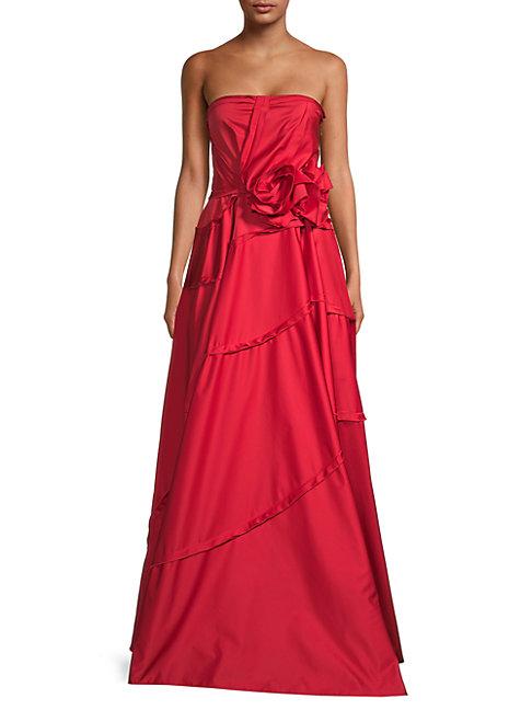 Jason Wu Collection Floral Front Evening Gown