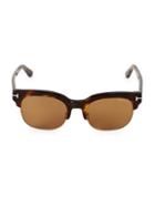 Tom Ford Eyewear 53mm Clubmaster Sunglasses