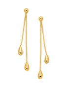 Saks Fifth Avenue 14k Yellow Gold Polished Bead Dangle Earrings