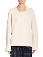 Rosetta Getty Merino Wool & Cashmere Ribbed Sweater