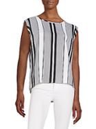 Romeo & Juliet Couture Striped Back Cutout Top