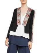 Bcbgmaxazria Embroidery-trimmed Jacket