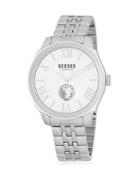 Versace Logo Water Resistant Stainless Steel Bracelet Watch