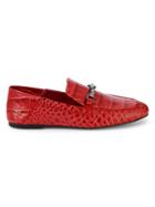 Vince Camuto Perenna Croc-embossed Leather Loafers