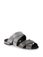 Schutz Embellished Strap Slides