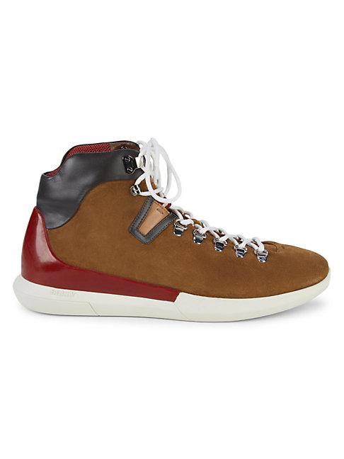 Bally Suede & Leather Lace-up Boots