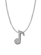 Alex Woo Music Note Diamond Pendant Necklace