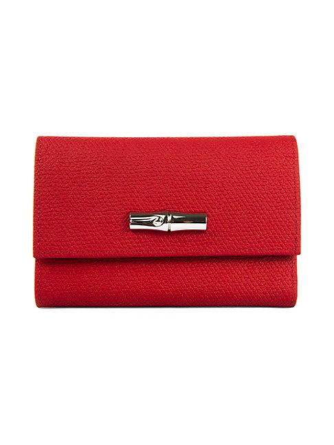 Longchamp Roseau Leather Compact Wallet