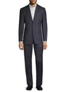 Saks Fifth Avenue Made In Italy Slim-fit Textured Wool Suit