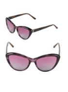 Vera Wang 54mm Butterfly Sunglasses
