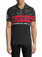 Superdry Camouflage Colorblock Cotton Polo