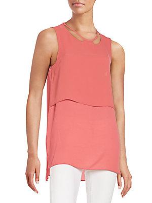 Bcbgeneration Solid Layered Top