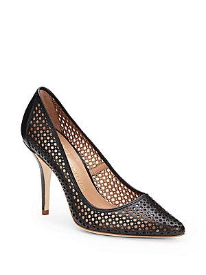 Vince Camuto Signature Carissah Perforated Leather Pumps
