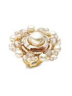 Miriam Haskell Faux Pearl Ring