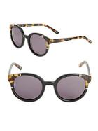 Ted Baker London 49mm Round Tortoiseshell Sunglasses