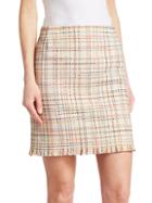 Akris Punto Tweed Mini Skirt