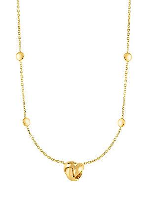 Saks Fifth Avenue Knot 14k Yellow Gold Chain Necklace