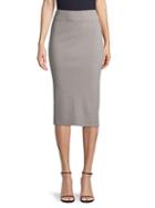 James Perse Ribbed Cotton-blend Pencil Skirt