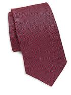 Saks Fifth Avenue Made In Italy Geometric Textured Silk Tie