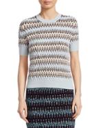 Carven Multicolored Wool-blend Knit Sweater