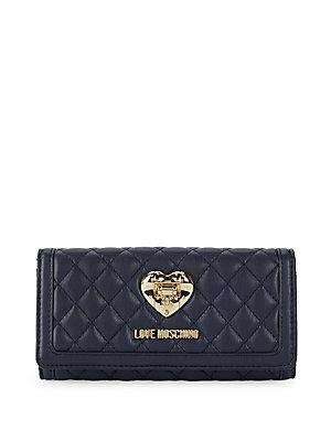 Love Moschino Quilted Continental Wallet