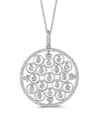 Saks Fifth Avenue Dancing Diamond And 14k White Gold Pendant Necklace