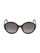 Gucci Core 55mm Round Sunglasses