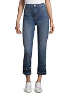Hudson Jeans Zoeey High-rise Straight Cropped Jeans