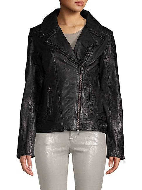 Lamarque Leather Moto Jacket