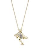 Saks Fifth Avenue 14k Gold & Diamond Frog Pendant Necklace