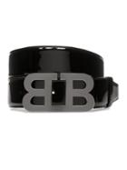 Bally Mirror B Patent Leather Belt