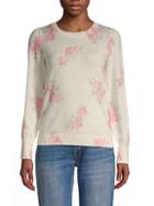 Rebecca Taylor Maia Floral Wool Sweater