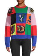 Versace Logo Patchwork Sweater