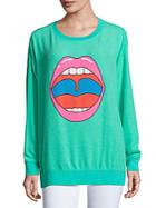 Wildfox Lip Graphic Sweatshirt