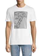 Versace Abstract Portrait Graphic Tee
