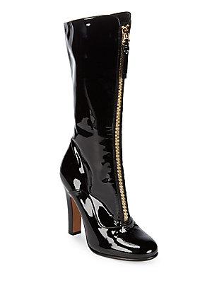 Valentino Leather Ankle Nero Boots