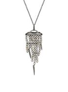 Alexis Bittar Goldplated Faux Pearl & Spike Tassel Pendant Necklace