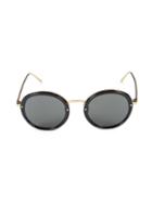 Linda Farrow 46mm Round Novelty Sunglasses