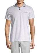Saks Fifth Avenue Dotted Short-sleeve Polo