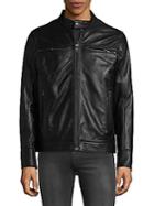 Rogue Zip-front Leather Moto Jacket