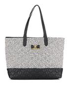 Betsey Johnson Be My Bow Spotted Tote