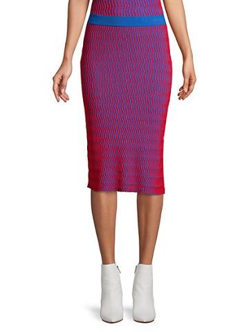 Opening Ceremony Squiggle Knit Skirt