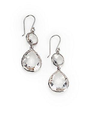 Ippolita Clear Quartz & Sterling Silver Drop Earrings